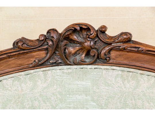 Vintage French Style Carved Tub Chair