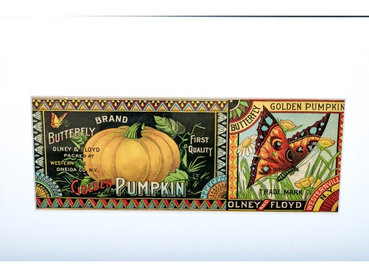 Two J. Pocker & Son Framed Antique Commercial Labels 