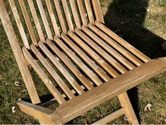 Pair Of Wooden Folding Chairs