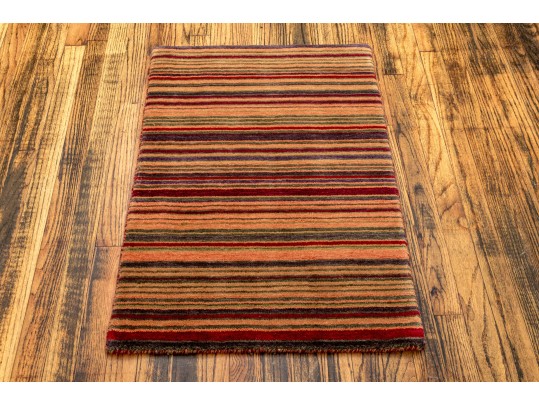 Plush Hand Knotted Wool Carpet - 35 1/2
