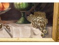 Oil On Canvas, Still Lie With Fruit And Water Pitcher