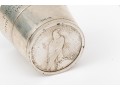 Vintage Presentation Sterling Silver And Silver Coin Shot Glass  2.385 Troy Ozs.
