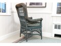 Vintage Woven Wicker Armchair