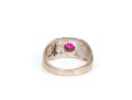 Sterling Silver Pair Of Retro Chunky Assorted Rings, Size 10