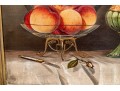 Oil On Canvas, Still Lie With Fruit And Water Pitcher