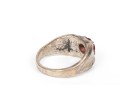 Sterling Silver Pair Of Retro Chunky Assorted Rings, Size 10