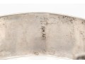 Sterling Silver Fabulous Chunky Cabachon Rainbow Moonstone Studded Cuff Bracelet