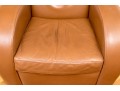 Art Deco Style Quality Leather Upholstered Comfortable Club Chair