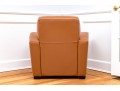 Art Deco Style Quality Leather Upholstered Comfortable Club Chair