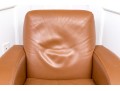 Art Deco Style Quality Leather Upholstered Comfortable Club Chair