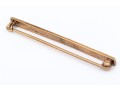 14k Yellow Gold Vintage Simple Seed Pearl Bar Pin
