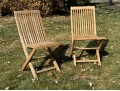 Pair Of Wooden Folding Chairs