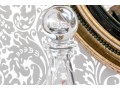 Pair Of Italian Colle Pyramidal Form Crystal Decanters With Stoppers