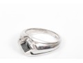 Sterling Silver Pair Of Retro Chunky Assorted Rings, Size 10