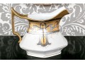 T & V Limoges Ornately Decorated Ceramic Water Pitcher