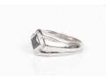 Sterling Silver Pair Of Retro Chunky Assorted Rings, Size 10