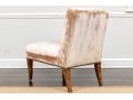 Profiles Velvet Upholstered Slipper Chair