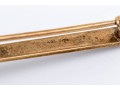 14k Yellow Gold Vintage Simple Seed Pearl Bar Pin