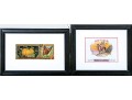 Two J. Pocker & Son Framed Antique Commercial Labels 