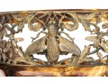 Vintage Gold Wash Metal Decorated Faux Tortoise Shell Hair Comb