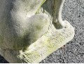A Beautiful Vintage Cast Cement Sitting Retriever 