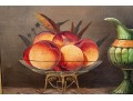 Oil On Canvas, Still Lie With Fruit And Water Pitcher