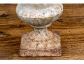 Pair Of Antique Cast Iron Neoclassical Style Diminutive Urns