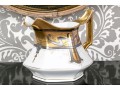 T & V Limoges Ornately Decorated Ceramic Water Pitcher
