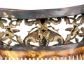Vintage Gold Wash Metal Decorated Faux Tortoise Shell Hair Comb