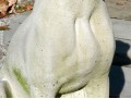 A Beautiful Vintage Cast Cement Sitting Retriever 