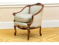Vintage French Style Carved Tub Chair
