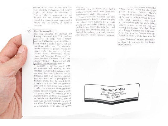 Princess Mary's Christmas 1914 Tobacco Box 