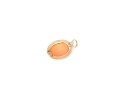 14k Yellow Gold Pretty Oval Cameo Pendant, Solid Bezel