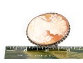 Sterling Silver Lovely Pair Of Vintage Cameo Brooches