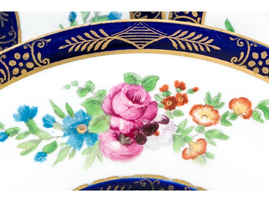 Set Of Ten English Crown Staffordshire Luncheon Plates