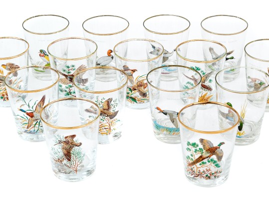 Collection Of Fifteen Old Fashioned Tumblers