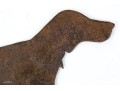 Vintage Cut Iron Panel, Hunting Dog