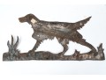 Vintage Cut Iron Panel, Hunting Dog