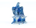 The Winkle Terracotta Co. Blue Splatter Ware Ceramic Eagle On Pedestal