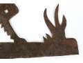 Vintage Cut Iron Panel, Hunting Dog