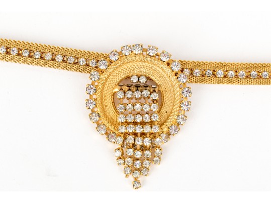 Collection Of Vintage Assorted Gold Tone Fashion Jewelry Pieces, Including Napier