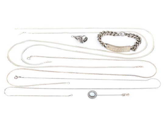 Collection Of Assorted Sterling Silver Jewelry Pieces