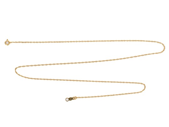 14k Yellow Gold Simple 16