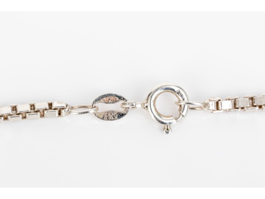 Collection Of Assorted Foxtail, Box And Rope Chain Necklaces, Varying Lengths