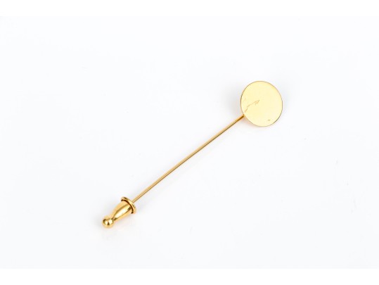 Collection Of Assorted Gold Filled Jewelry Pieces, Including Bracelets And A Stick Pin