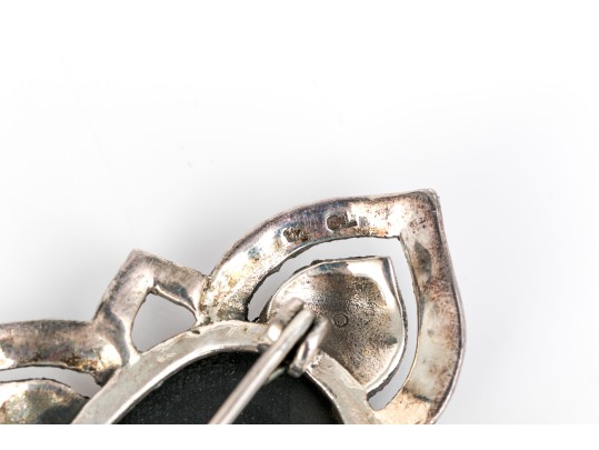 Striking Collection Of Sterling Silver And Marcasite Jewelry Pieces