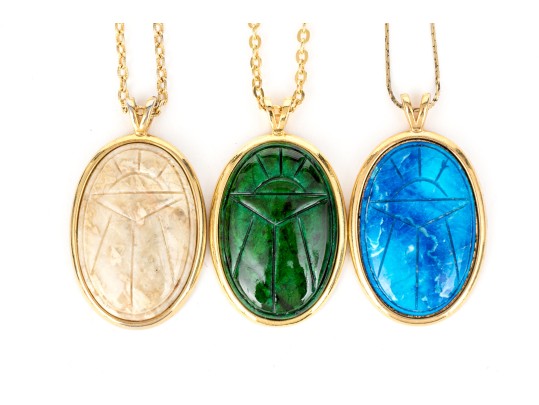 Collection Of Vintage Assorted Gold Tone Fashion Jewelry Pieces, Including Napier