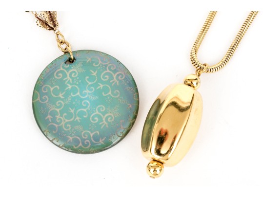 Collection Of Vintage Assorted Gold Tone Fashion Jewelry Pieces, Including Napier