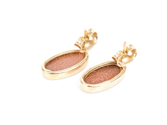 Fun Collection Of Multi Color Goldstone Glass And Black Onyx Gold Filled Jewelry Pieces