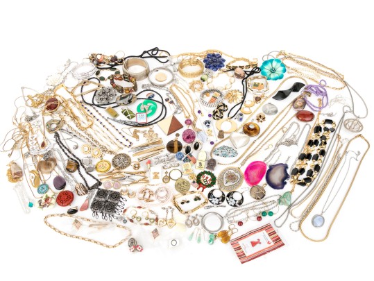 Collection Of Vintage Assorted Costume And Fashion Jewelry Pieces